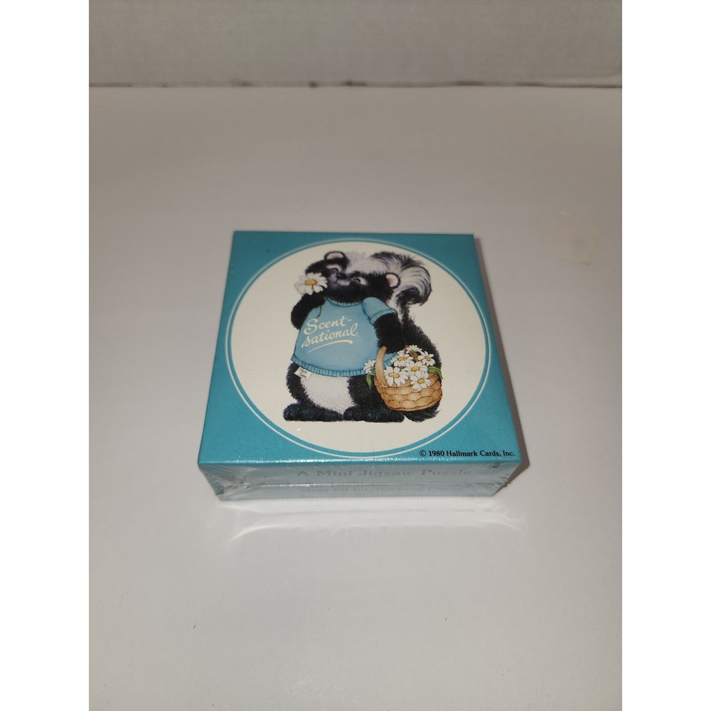 1980โ NOS New Shirt Tales Scent-Sational Skunk Mini Jigsaw Puzzle